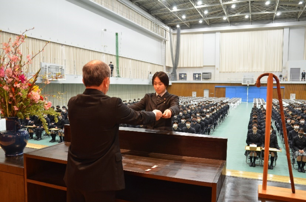 産業教育振興中央会会長賞　岩下未空さん（総合学科・山川中出身）