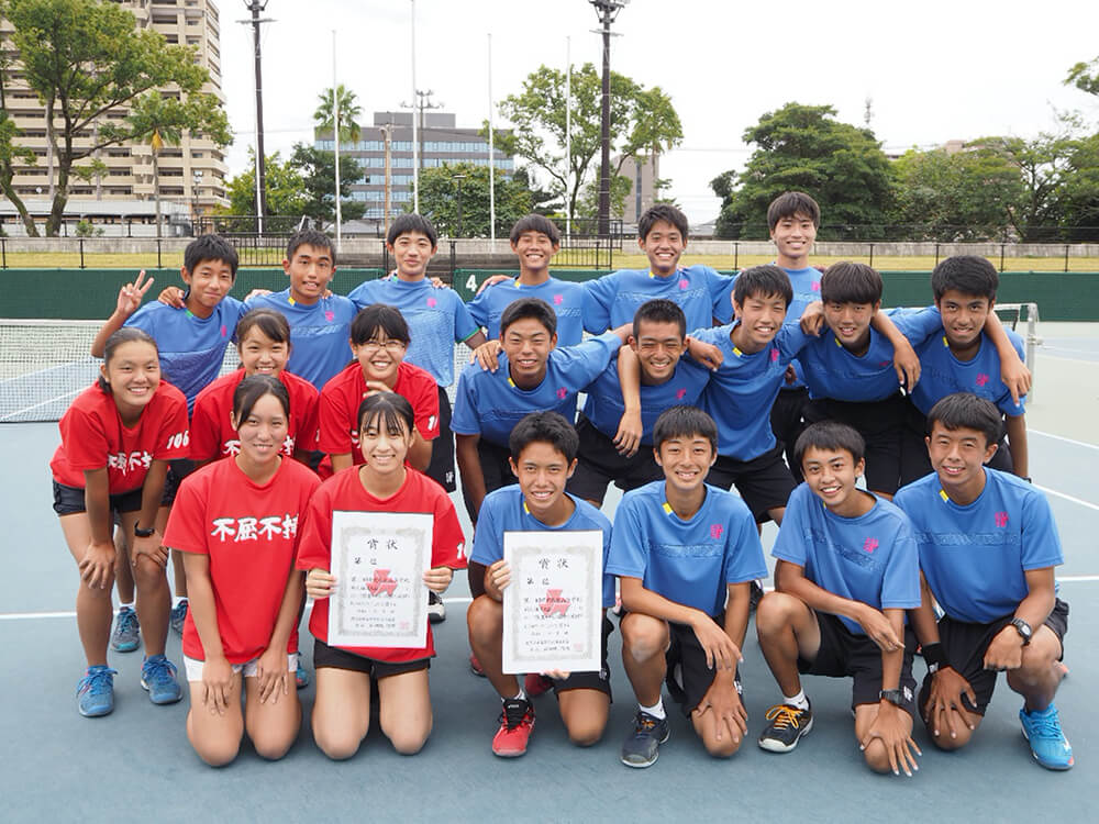 テニス部　鹿児島県高等学校新人体育大会 第52回テニス競技大会　男子団体　準優勝 